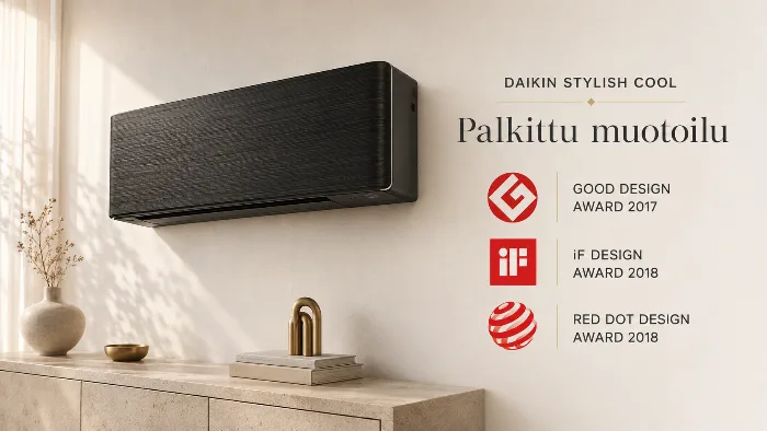 Palkittua Stylish muotoilua